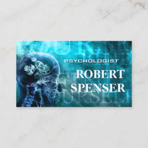 Psychologist Cosmo Blue Business Card