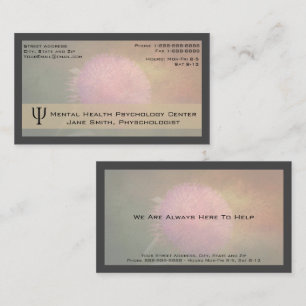 Psychologist Counsellor Business Card