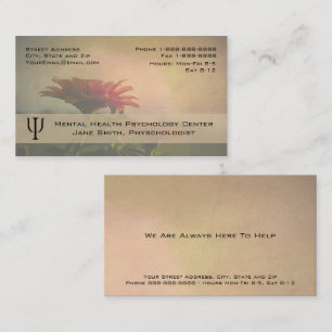 Psychologist Counsellor Business Card