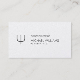 Psychologist - Elegant Professional Silver Symbol Business Card