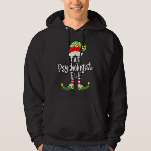 Psychologist Elf Group Christmas Pajama Party Hoodie