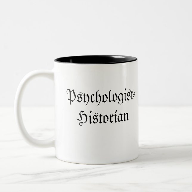 Psychologist-Historian Coffee Cup (Left)