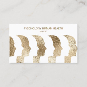Psychologist Human Faces Mind faces Business Card