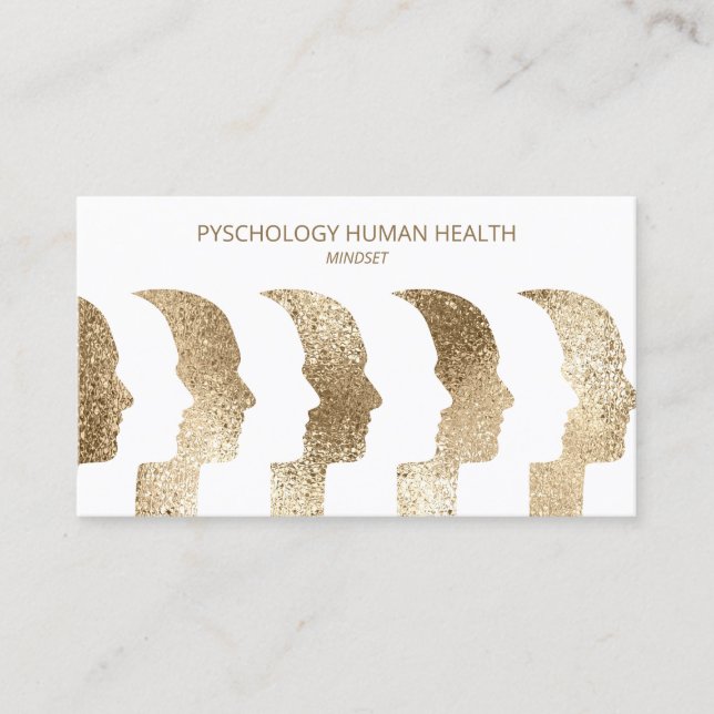Psychologist Human Faces Mind faces Business Card (Front)