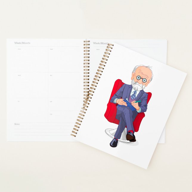 Psychologist in Suit with Notepad Sitting Planner (Creator Uploaded)