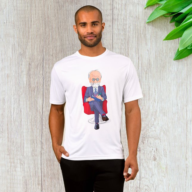 Psychologist in Suit with Notepad Sitting T-Shirt (Creator Uploaded)