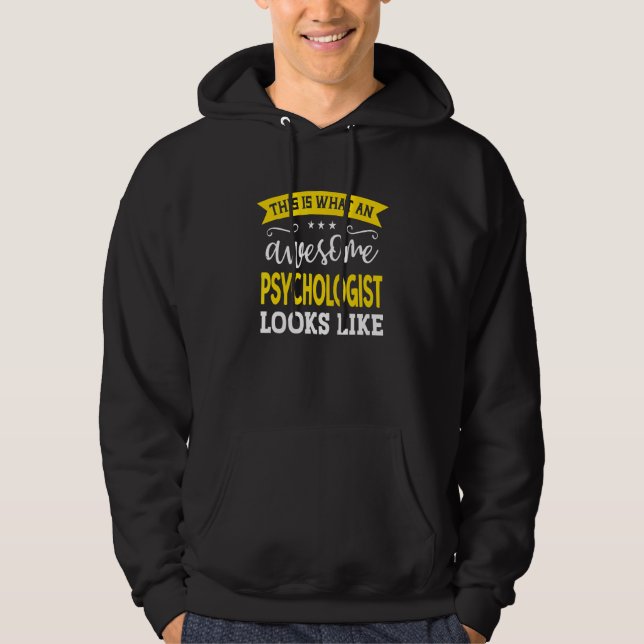 Psychologist Job Title Employee Funny Worker Psych Hoodie (Front)