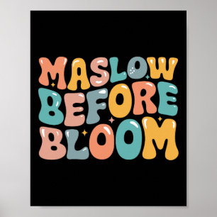 Psychologist Maslow Before Bloom Sped Teacher Clro Poster