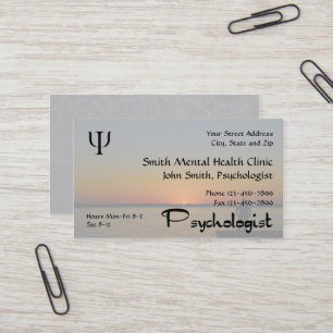 Psychologist Mental Health Business Card