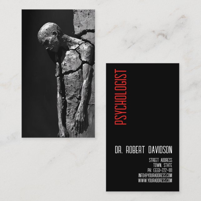 Psychologist Mental Health Doctor Medical Modern Business Card (Front/Back)