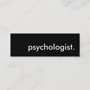 psychologist. mini business card