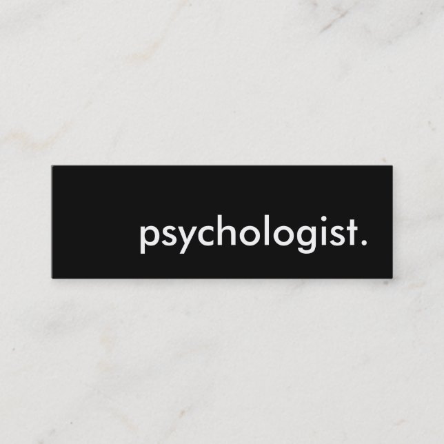 psychologist. mini business card (Front)