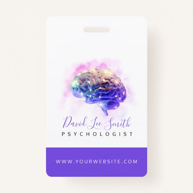 Psychologist / Neurologist Badge ID Badge (Front)