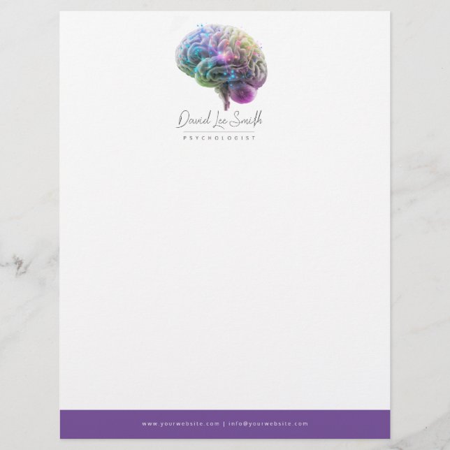Psychologist / Neurologist Custom Letterhead (Front)