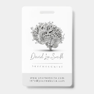 Psychologist / Neurologist Minimalist ID Badge