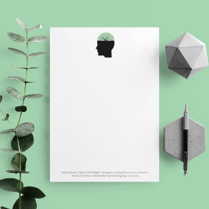 Psychologist Office Tree Modern Custom Counsellor Custom Letterhead