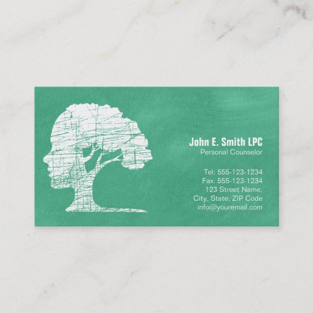 Psychologist Personal Counsellor Business Cards (Front)