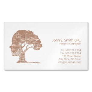 Psychologist Personal Counselor, Therapist Magnetic Business Card
