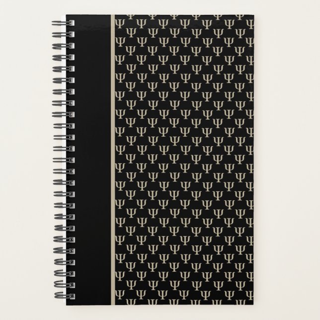 Psychologist Planner in black (Front)