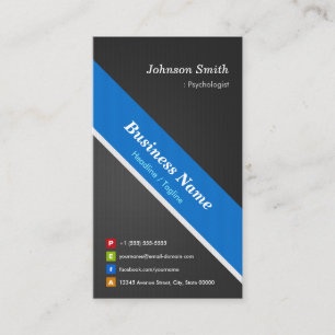 Psychologist - Premium Double Sided Business Card
