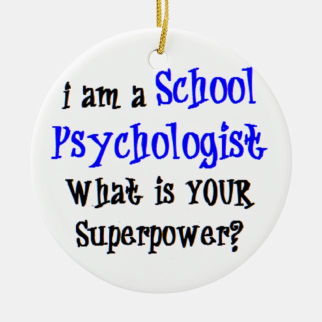 psychologist school ceramic tree decoration (Front)