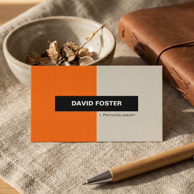 Psychologist - Simple Elegant Stylish Business Card (Creator Uploaded)