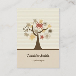 Psychologist - Stylish Natural Theme Business Card