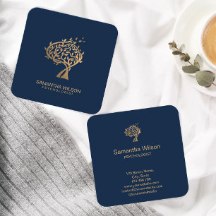 Psychologist Therapist Counsellor Psychiatrist Bu Square Business Card