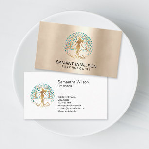 Psychologist Therapist Life Coach Tree of Life Business Card