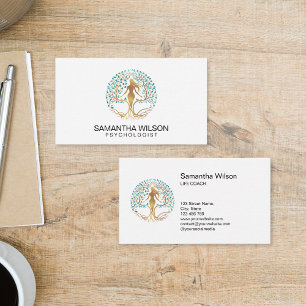 Psychologist Therapist Life Coach Tree of Life Business Card