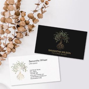 Psychologist Therapist Life Coach Tree of Life Business Card