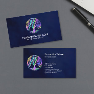 Psychologist Therapy Counsellor Psychiatrist Brain Business Card