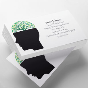 Psychologist Therapy Tree Mindfulness Counsellor Business Card