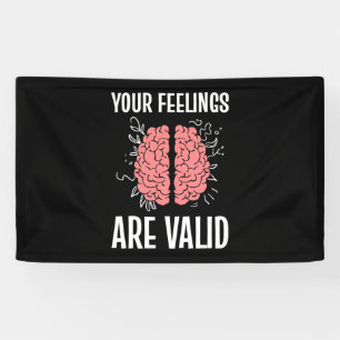 Psychologist Your Feelings Are Valid Banner