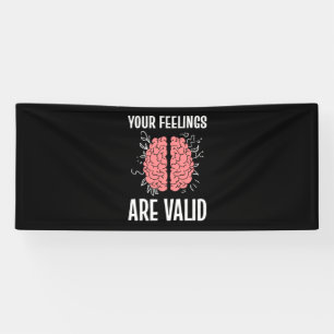 Psychologist Your Feelings Are Valid Banner