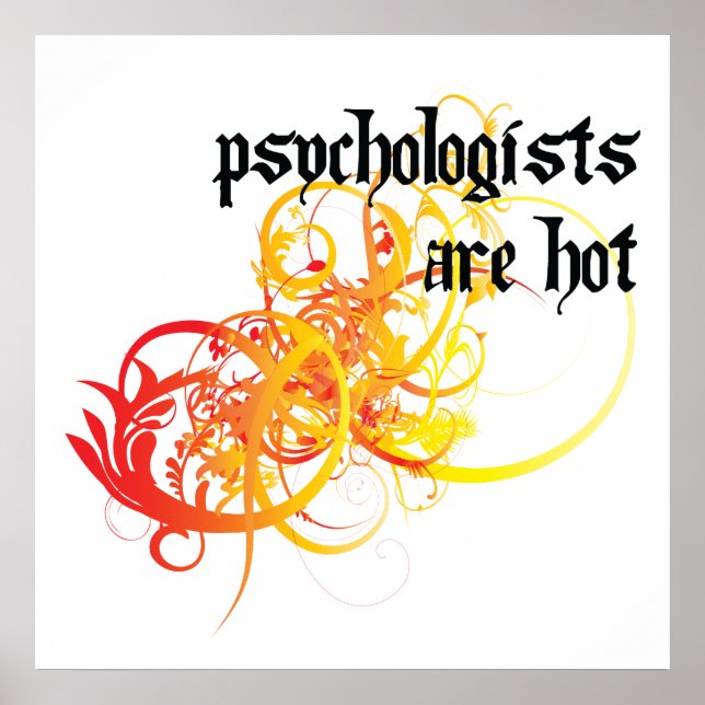 Psychologists Are Hot Poster (Front)