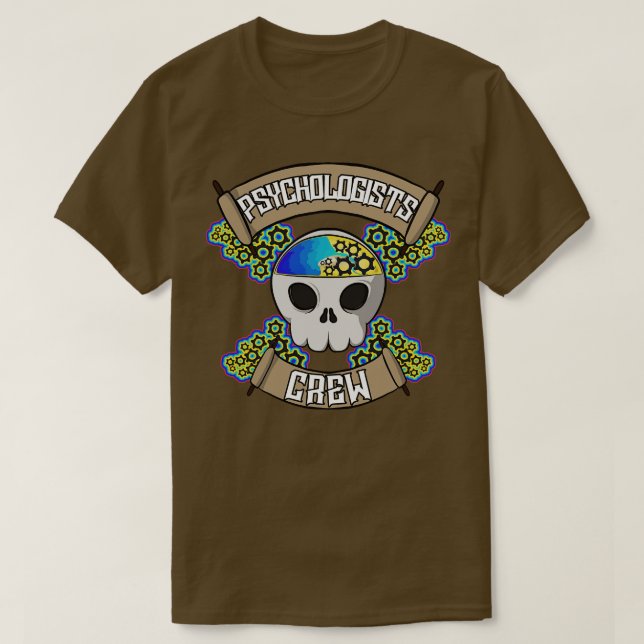 Psychologists crew Jolly pirate T-Shirt (Design Front)