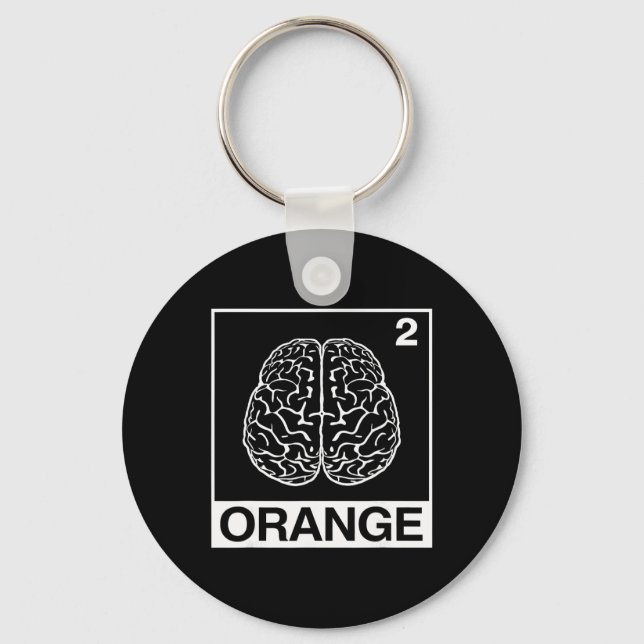 Psychology Brain Neurology Student Science Teacher Key Ring (Front)