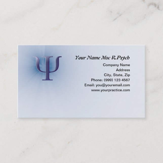 Psychology Business Card (Front)