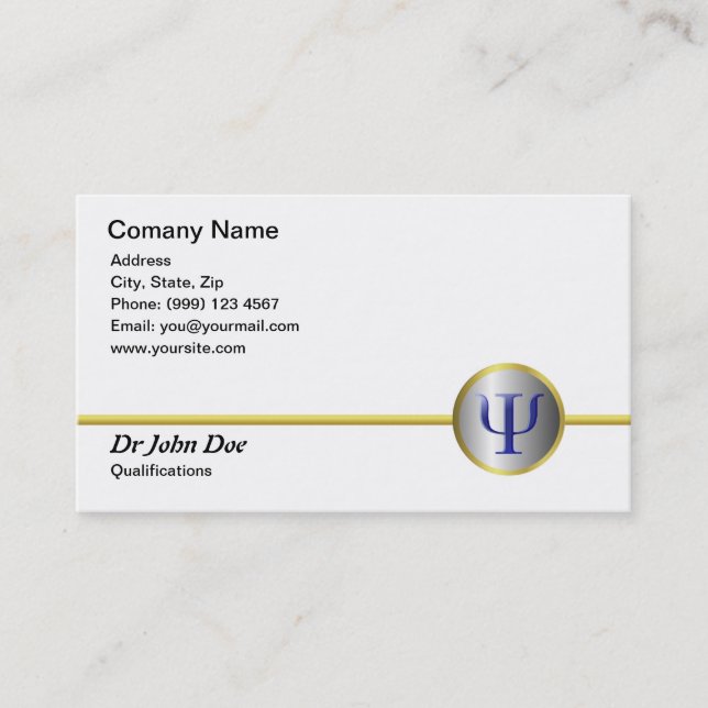 Psychology Business Card (Front)