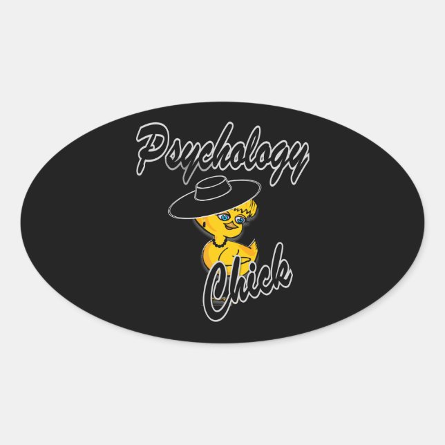 Psychology Chick #4 Oval Sticker (Front)