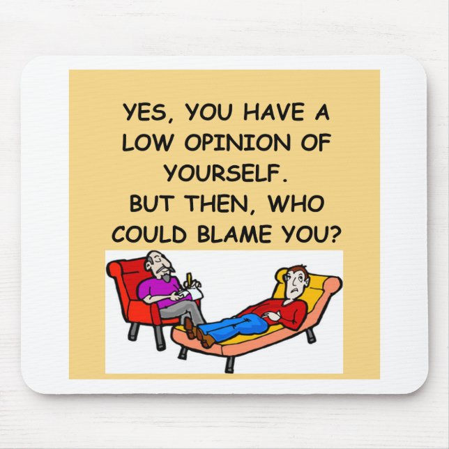 PSYCHology joke Mouse Pad (Front)