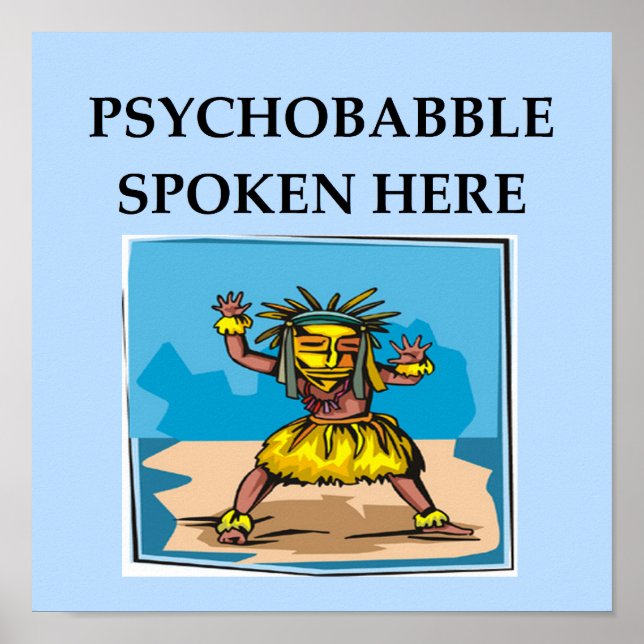 psychology joke poster (Front)