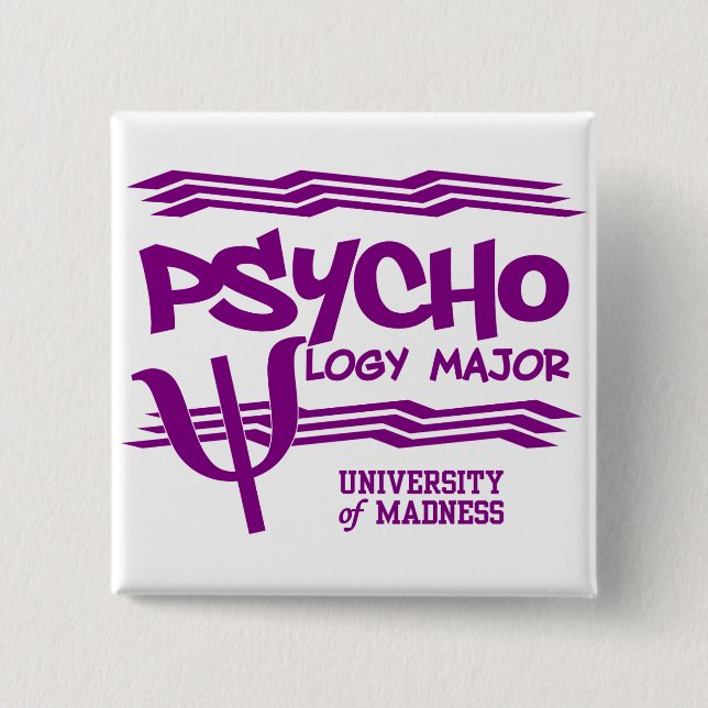 Psychology Major button (Front)