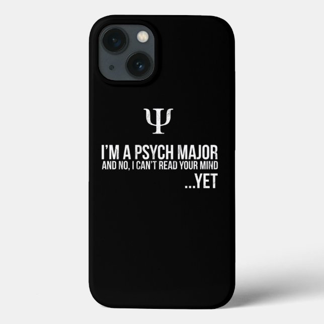 Psychology Major Funny And Ironic College Students Case-Mate iPhone Case (Back)