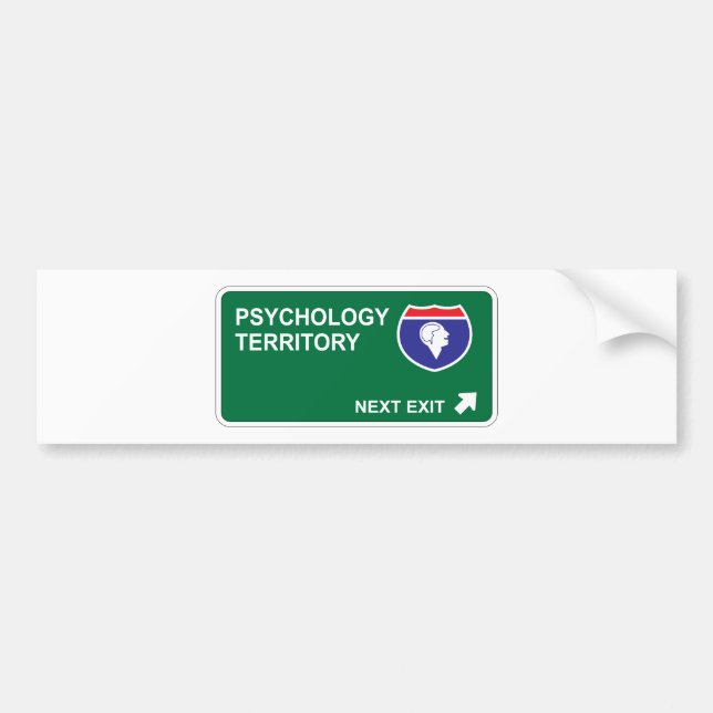 Psychology Next Exit Bumper Sticker (Front)