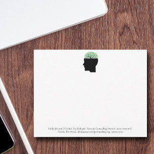 Psychology Office Tree Modern Custom Counsellor Card