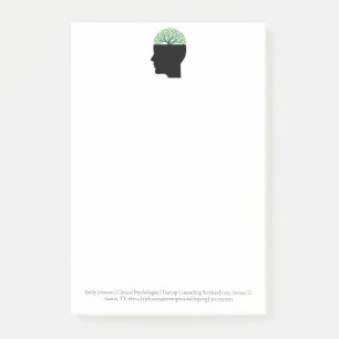 Psychology Office Tree Modern Custom Counsellor Post-it Notes