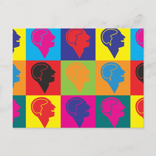 Psychology Pop Art Postcard (Front)