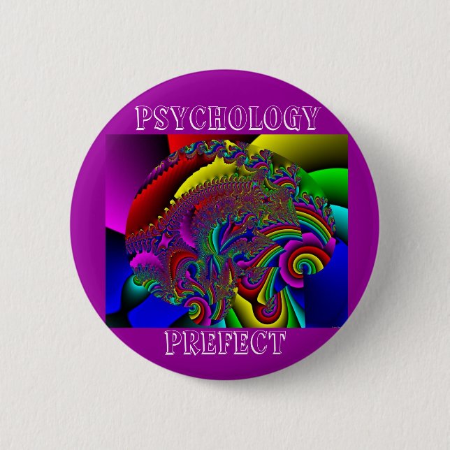 Psychology Prefect 6 Cm Round Badge (Front)